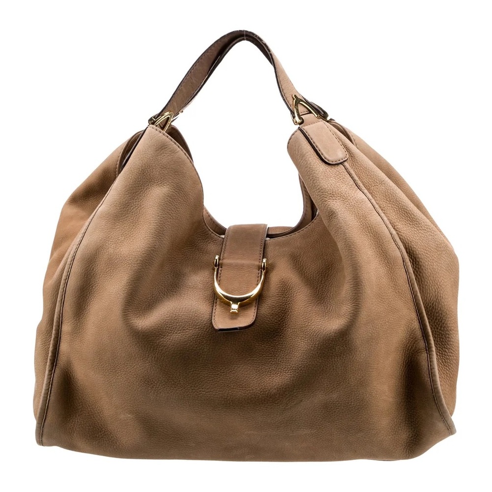 Gucci Vintage Leather Stirrup Hobo